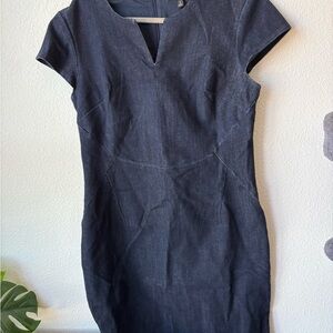 Banana Republic Navy Denim Sheath Dress
